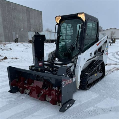 skid steer virnig snow blower|snowblower for bobcat skid steer.